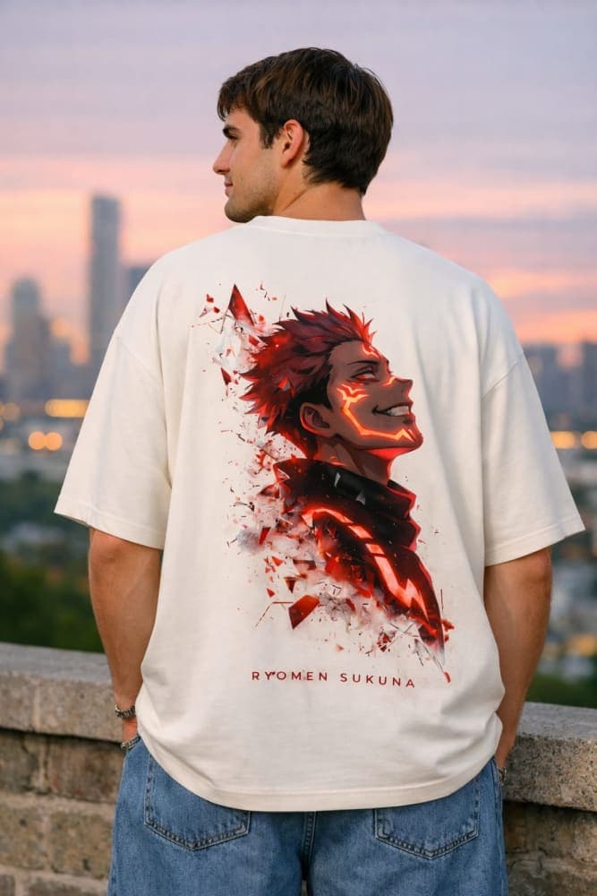 Oversize T-shirts with Anime Print