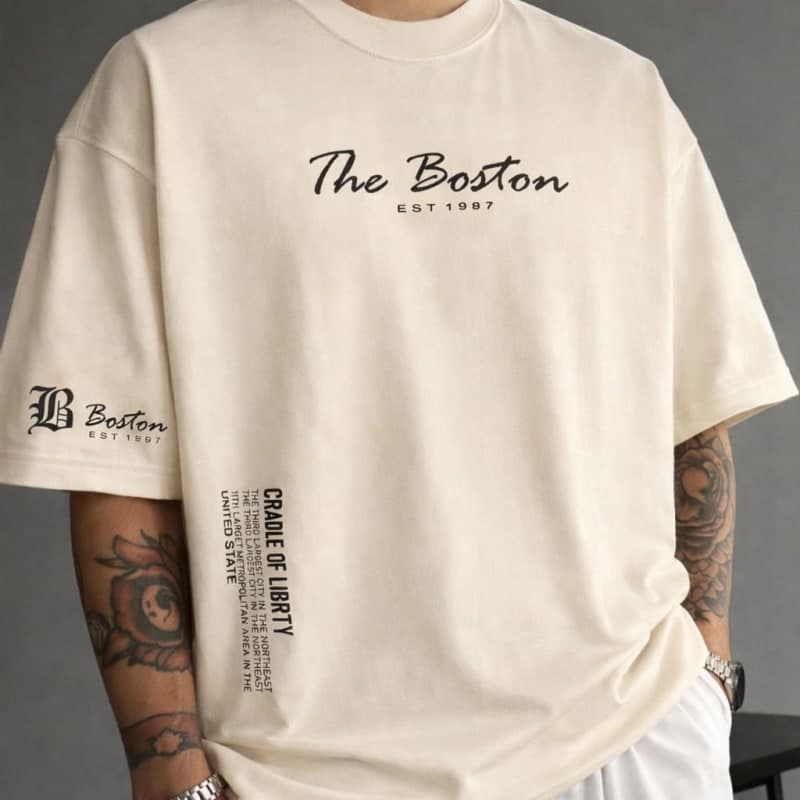 Oversized Streetwear T-Shirt – 240 GSM French Terry Cotton
